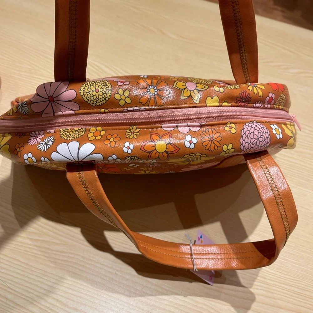 NWT Retro Hippy Floral Tote Bag - Picture 4 of 6